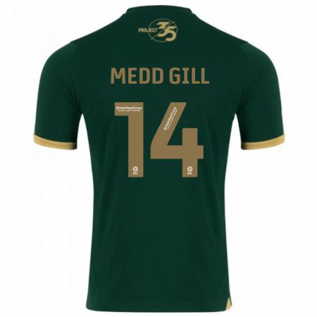 Kandiny Férfi Tamsin Medd-Gill #14 Zöld Hazai Jersey 2023/24 Mez Póló Ing