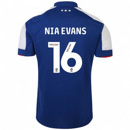 Kandiny Férfi Nia Evans #16 Kék Hazai Jersey 2023/24 Mez Póló Ing