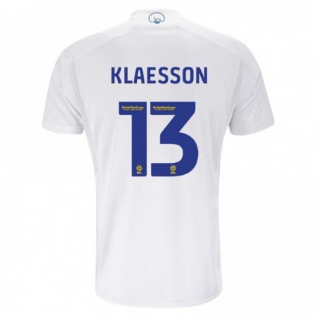Kandiny Férfi Kristoffer Klaesson #13 Fehér Hazai Jersey 2023/24 Mez Póló Ing