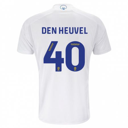 Kandiny Férfi Dani Van Den Heuvel #40 Fehér Hazai Jersey 2023/24 Mez Póló Ing
