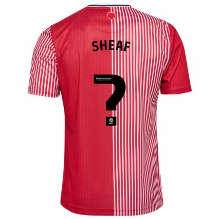 Kandiny Férfi Ben Sheaf #0 Piros Hazai Jersey 2023/24 Mez Póló Ing