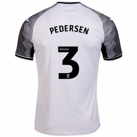 Kandiny Férfi Kristian Pedersen #3 Fehér Hazai Jersey 2023/24 Mez Póló Ing