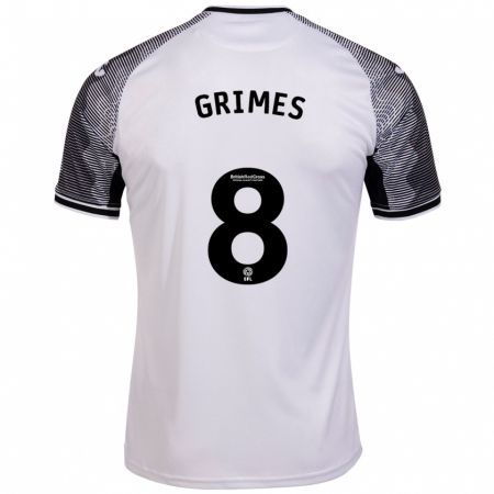 Kandiny Férfi Matt Grimes #8 Fehér Hazai Jersey 2023/24 Mez Póló Ing
