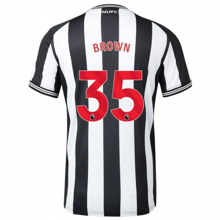 Kandiny Férfi Will Brown #35 Fekete-Fehér Hazai Jersey 2023/24 Mez Póló Ing
