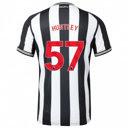 Kandiny Férfi James Huntley #57 Fekete-Fehér Hazai Jersey 2023/24 Mez Póló Ing