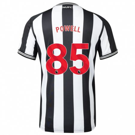 Kandiny Férfi Rory Powell #85 Fekete-Fehér Hazai Jersey 2023/24 Mez Póló Ing
