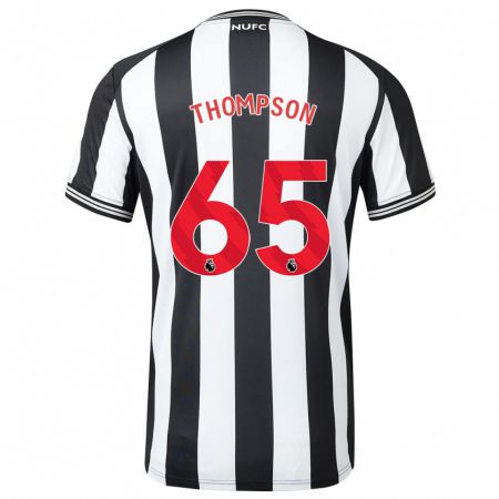 Kandiny Férfi Ciaran Thompson #65 Fekete-Fehér Hazai Jersey 2023/24 Mez Póló Ing