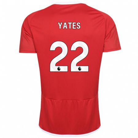Kandiny Férfi Ryan Yates #22 Piros Hazai Jersey 2023/24 Mez Póló Ing