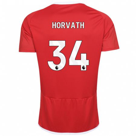 Kandiny Férfi Ethan Horvath #34 Piros Hazai Jersey 2023/24 Mez Póló Ing