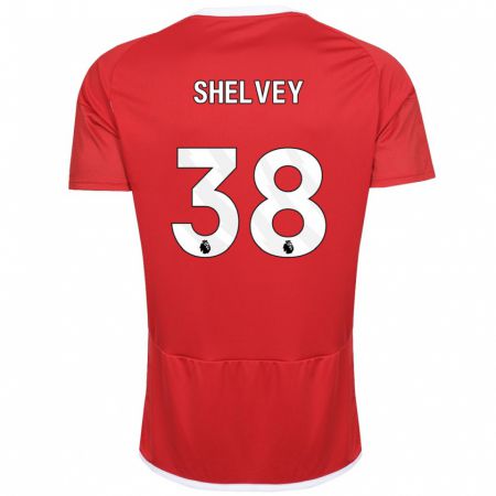 Kandiny Férfi George Shelvey #38 Piros Hazai Jersey 2023/24 Mez Póló Ing