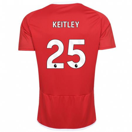 Kandiny Férfi Alice Keitley #25 Piros Hazai Jersey 2023/24 Mez Póló Ing