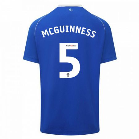 Kandiny Férfi Mark Mcguinness #5 Kék Hazai Jersey 2023/24 Mez Póló Ing