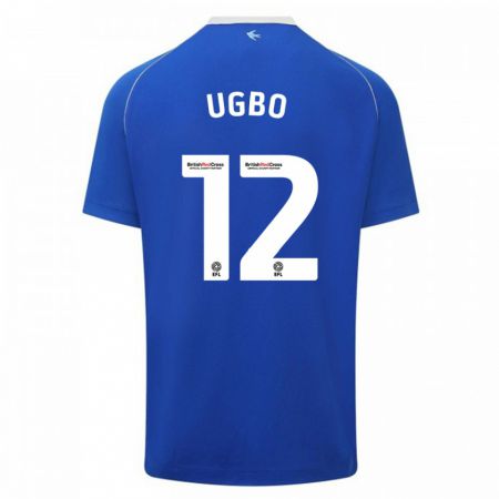 Kandiny Férfi Iké Ugbo #12 Kék Hazai Jersey 2023/24 Mez Póló Ing