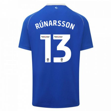 Kandiny Férfi Rúnar Alex Rúnarsson #13 Kék Hazai Jersey 2023/24 Mez Póló Ing