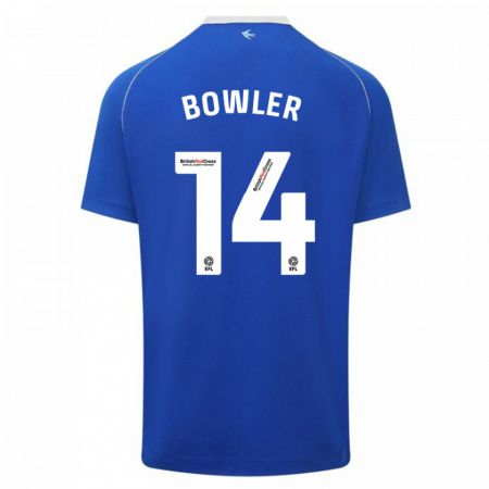 Kandiny Férfi Josh Bowler #14 Kék Hazai Jersey 2023/24 Mez Póló Ing