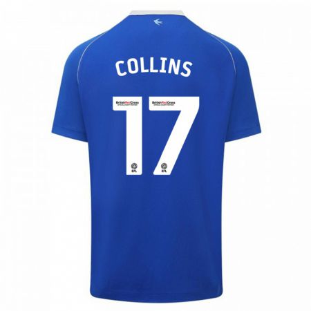 Kandiny Férfi Jamilu Collins #17 Kék Hazai Jersey 2023/24 Mez Póló Ing