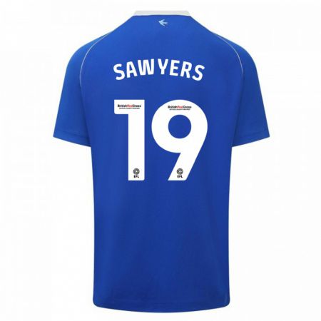 Kandiny Férfi Romaine Sawyers #19 Kék Hazai Jersey 2023/24 Mez Póló Ing