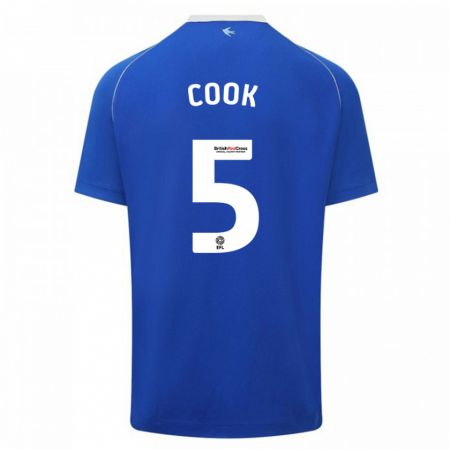 Kandiny Férfi Freddie Cook #5 Kék Hazai Jersey 2023/24 Mez Póló Ing