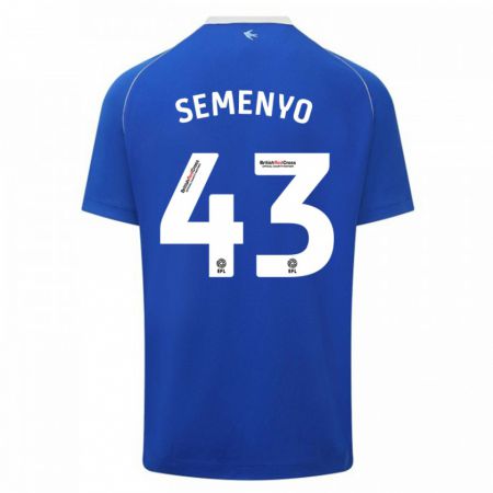 Kandiny Férfi Jai Semenyo #43 Kék Hazai Jersey 2023/24 Mez Póló Ing