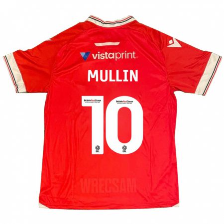 Kandiny Férfi Paul Mullin #10 Piros Hazai Jersey 2023/24 Mez Póló Ing
