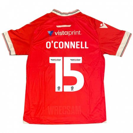 Kandiny Férfi Eoghan O'connell #15 Piros Hazai Jersey 2023/24 Mez Póló Ing