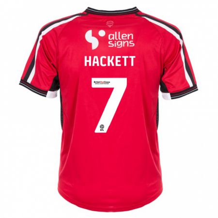 Kandiny Férfi Reeco Hackett #7 Piros Hazai Jersey 2023/24 Mez Póló Ing