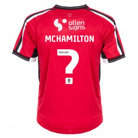 Kandiny Férfi Toni Mchamilton #0 Piros Hazai Jersey 2023/24 Mez Póló Ing
