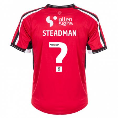 Kandiny Férfi Jodie Steadman #0 Piros Hazai Jersey 2023/24 Mez Póló Ing