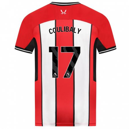 Kandiny Férfi Ismaila Coulibaly #17 Piros Hazai Jersey 2023/24 Mez Póló Ing