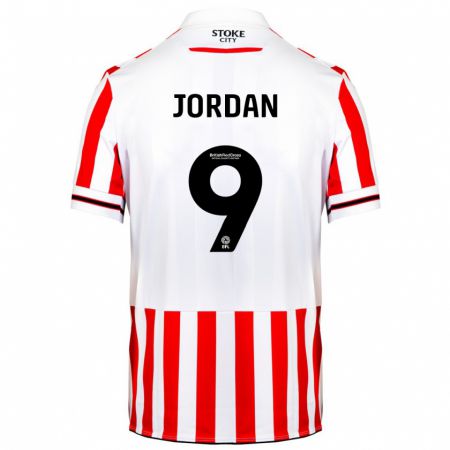 Kandiny Férfi Saffron Jordan #9 Piros Fehér Hazai Jersey 2023/24 Mez Póló Ing