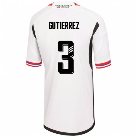 Kandiny Férfi Daniel Gutiérrez #3 Fehér Hazai Jersey 2023/24 Mez Póló Ing