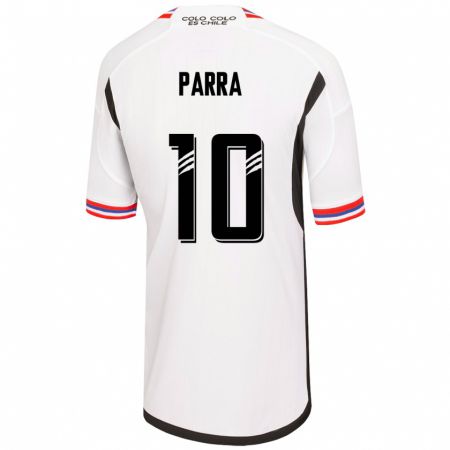Kandiny Férfi Pablo Parra #10 Fehér Hazai Jersey 2023/24 Mez Póló Ing