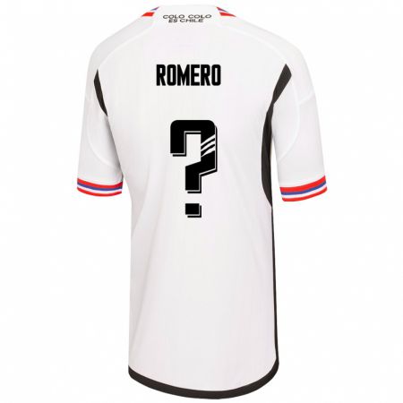 Kandiny Férfi Enzo Romero #0 Fehér Hazai Jersey 2023/24 Mez Póló Ing