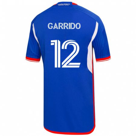 Kandiny Férfi Pedro Garrido #12 Kék Hazai Jersey 2023/24 Mez Póló Ing
