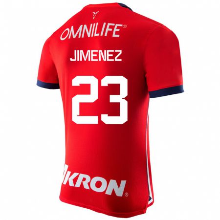 Kandiny Férfi Miguel Jiménez #23 Piros Hazai Jersey 2023/24 Mez Póló Ing