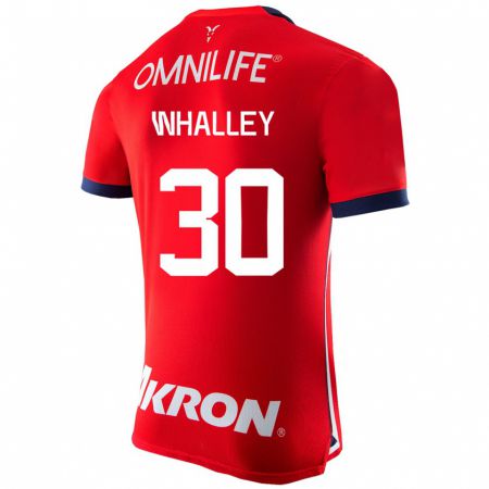 Kandiny Férfi Óscar Whalley #30 Piros Hazai Jersey 2023/24 Mez Póló Ing