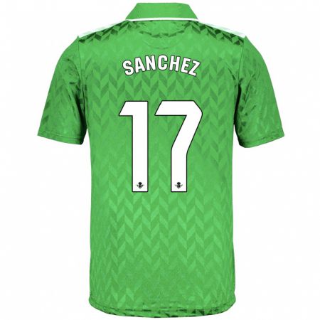 Kandiny Férfi Rodri Sánchez #17 Zöld Idegenbeli Jersey 2023/24 Mez Póló Ing