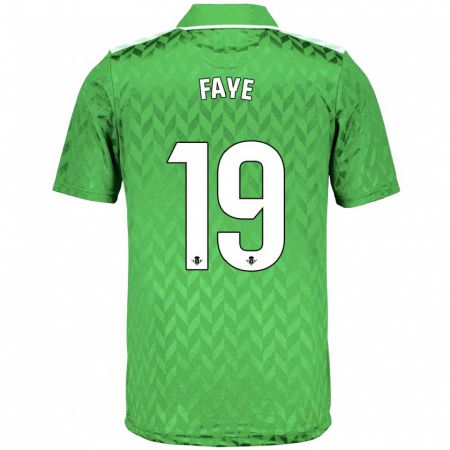 Kandiny Férfi Souleymane Faye #19 Zöld Idegenbeli Jersey 2023/24 Mez Póló Ing