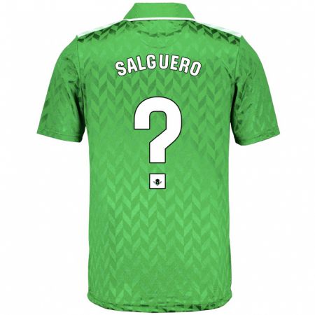 Kandiny Férfi Antonio Salguero #0 Zöld Idegenbeli Jersey 2023/24 Mez Póló Ing
