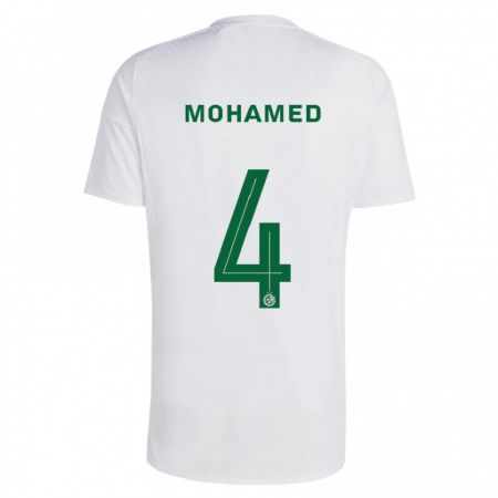 Kandiny Férfi Ali Mohamed #4 Zöldes-Kék Idegenbeli Jersey 2023/24 Mez Póló Ing