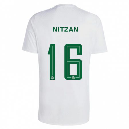 Kandiny Férfi Itamar Nitzan #16 Zöldes-Kék Idegenbeli Jersey 2023/24 Mez Póló Ing