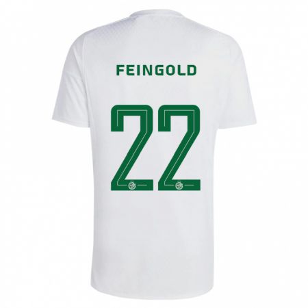 Kandiny Férfi Ilay Feingold #22 Zöldes-Kék Idegenbeli Jersey 2023/24 Mez Póló Ing