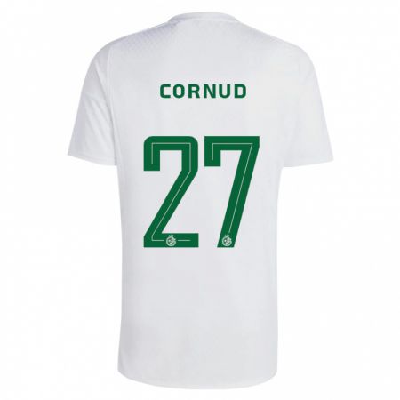 Kandiny Férfi Pierre Cornud #27 Zöldes-Kék Idegenbeli Jersey 2023/24 Mez Póló Ing