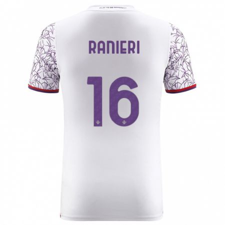 Kandiny Férfi Luca Ranieri #16 Fehér Idegenbeli Jersey 2023/24 Mez Póló Ing