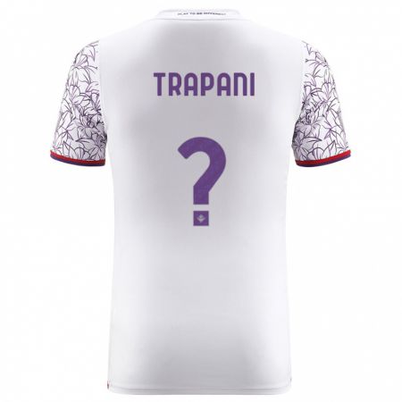 Kandiny Férfi Niccolò Trapani #0 Fehér Idegenbeli Jersey 2023/24 Mez Póló Ing