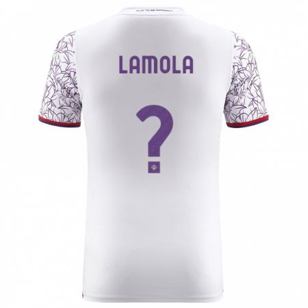 Kandiny Férfi Lorenzo Lamola #0 Fehér Idegenbeli Jersey 2023/24 Mez Póló Ing