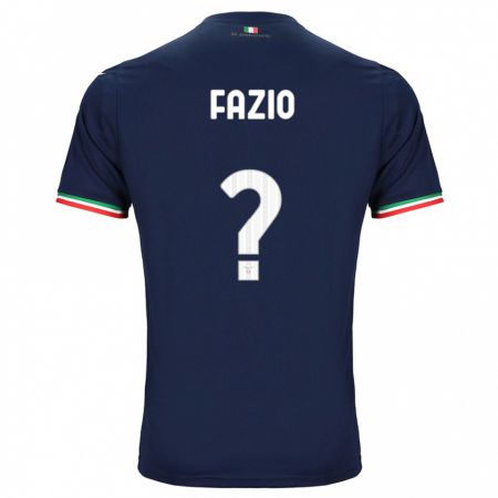 Kandiny Férfi Francesco Fazio #0 Haditengerészet Idegenbeli Jersey 2023/24 Mez Póló Ing