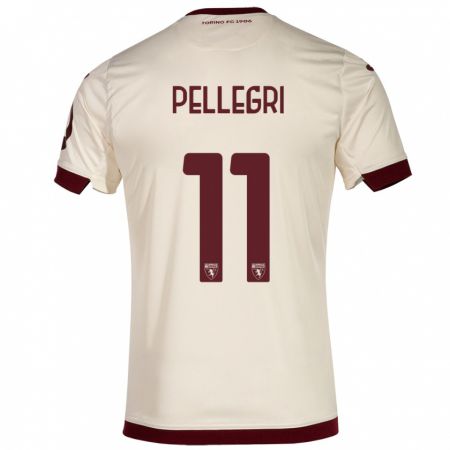 Kandiny Férfi Pietro Pellegri #11 Pezsgő Idegenbeli Jersey 2023/24 Mez Póló Ing