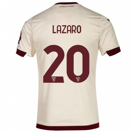 Kandiny Férfi Valentino Lazaro #20 Pezsgő Idegenbeli Jersey 2023/24 Mez Póló Ing