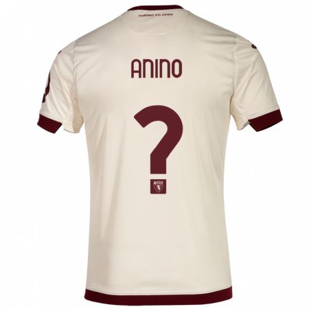 Kandiny Férfi Riccardo Anino #0 Pezsgő Idegenbeli Jersey 2023/24 Mez Póló Ing